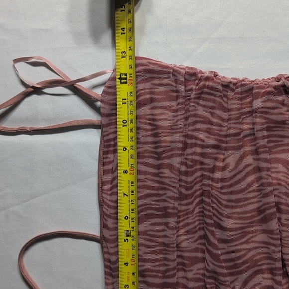 Shein Elegant Pink Zebra Print Dress Size Small - Picture 7 of 10